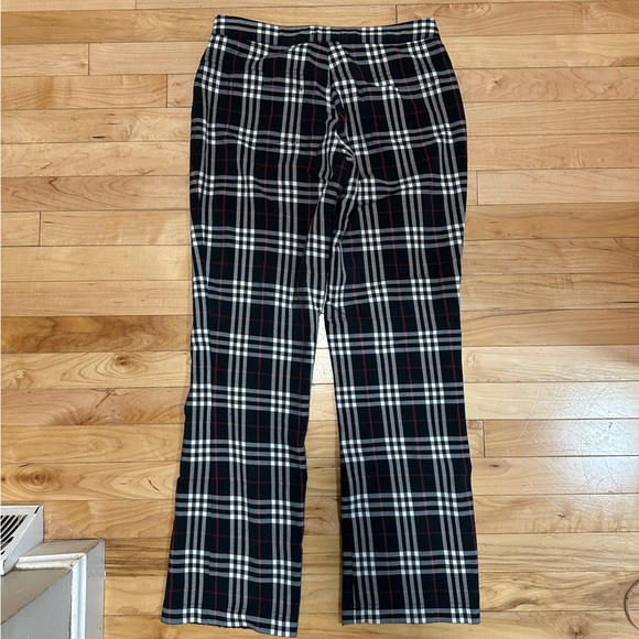 Navy Blue Vintage Burberry Plaid Pants - Picture 2 of 7
